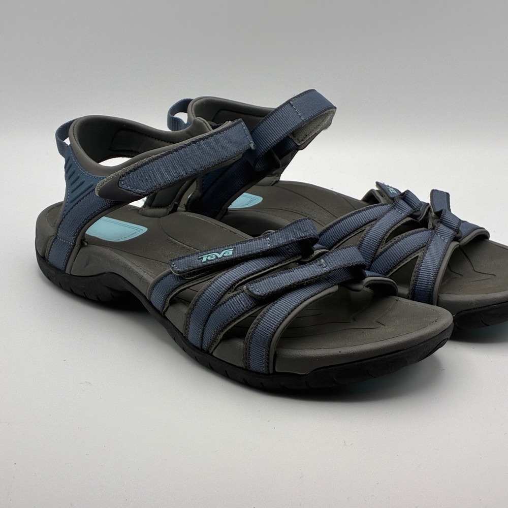 Teva Tirra Sandals Womens 10 Blue Grey Strappy Hiking Water Shoes 4266